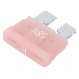 Siguranţă 4A 58VDC auto 19,3mm aliaj de staniu | Electronic-mag.ro | Componente Electronice