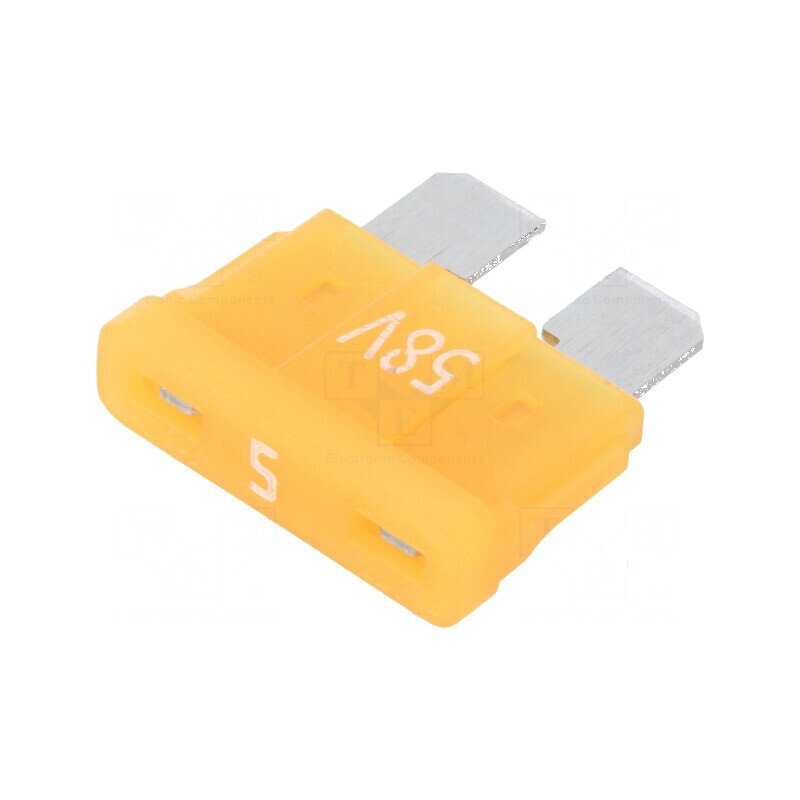 Siguranţă 5A 58VDC auto 19,3mm aliaj de staniu | Electronic-mag.ro | Componente Electronice Siguranţă 5A 58VDC auto 19,3mm aliaj de staniu | Electronic-mag.ro | Componente Electronice