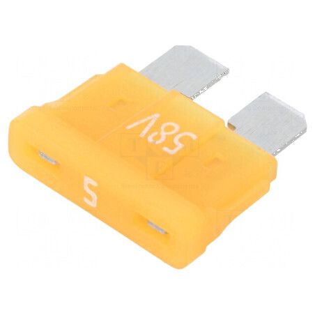Siguranţă 5A 58VDC auto 19,3mm aliaj de staniu | Electronic-mag.ro | Componente Electronice