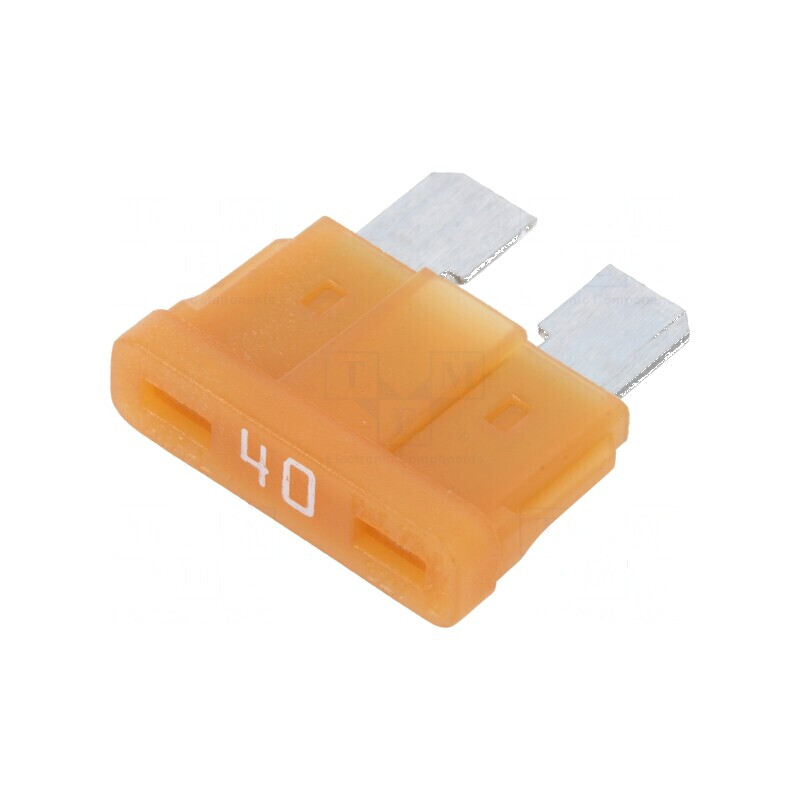 Siguranţă auto 40A 58VDC 19,3mm aliaj de staniu | Electronic-mag.ro | Componente Electronice