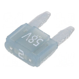 Siguranţă auto 2A 58VDC 11,2mm aliaj de staniu | Electronic-mag.ro | Componente Electronice