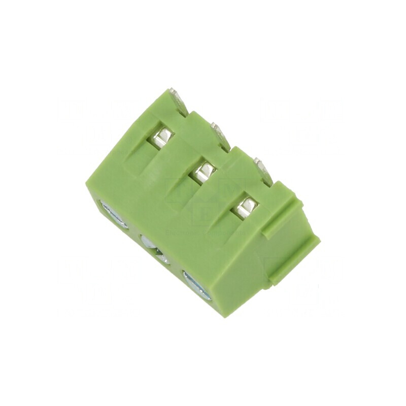 Regletă de conexiuni 5mm pentru PCB - 3 piste | Electronic-mag.ro | Componente Electronice