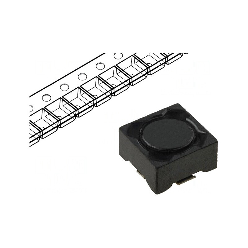 Inductor SMD 100uH 600mA 610mΩ 7,3x7,3x4,5mm ±20% | Electronic-mag.ro | Componente Electronice