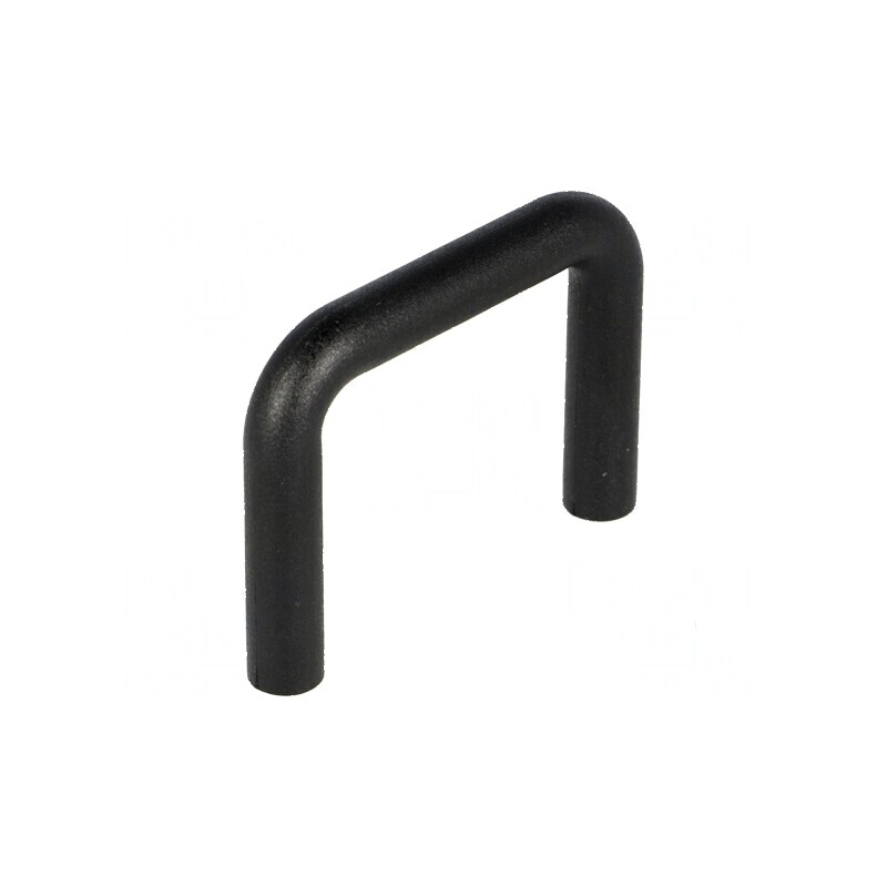 Suport ABS Policabronat Negru 28,4mm H, 37,3mm L, 5,5mm W | Electronic-mag.ro | Componente Electronice