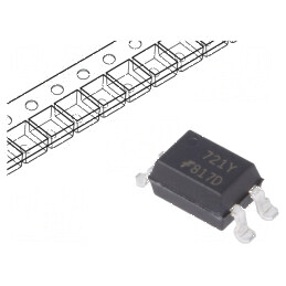 Optocuplor SMD 5kV cu 1 ieșire și CTR 300-600% la 5mA | Electronic-mag.ro | Componente Electronice