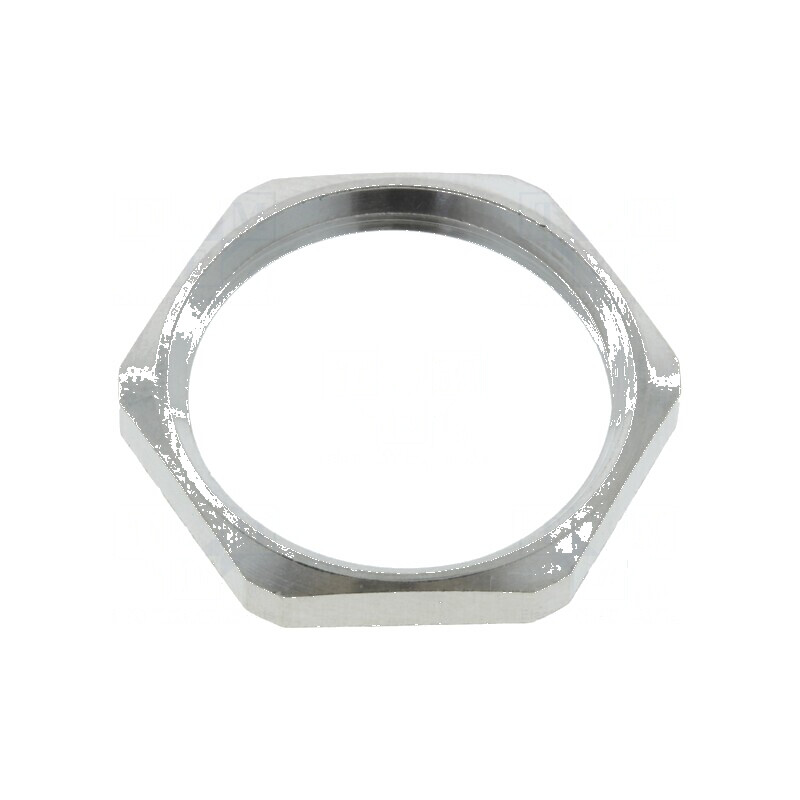 Piuliță PG13,5 din alamă nichelată, 3mm grosime, cheie 23mm, filet PG | Electronic-mag.ro | Componente Electronice Piuliță PG13,5 din alamă nichelată, 3mm grosime, cheie 23mm, filet PG | Electronic-mag.ro | Componente Electronice