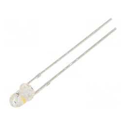 LED 3mm Alb Cald Clipire 5800-7000mcd 30° 20mA | Electronic-mag.ro | Componente Electronice