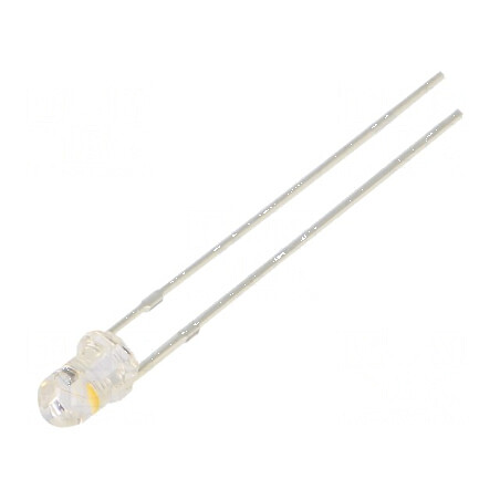LED 3mm Alb Cald Clipire 5800-7000mcd 30° 20mA | Electronic-mag.ro | Componente Electronice