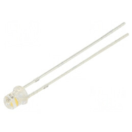 LED 3mm alb cald clipire 1120-1560mcd 140° 20mA | Electronic-mag.ro | Componente Electronice