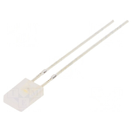 LED dreptunghiular alb cald 2x5x7mm 500-750mcd bipolar | Electronic-mag.ro | Componente Electronice