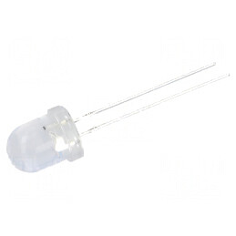 LED 8mm portocalie 2500-3500mcd 30° convex | Electronic-mag.ro | Componente Electronice