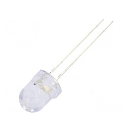 LED 8mm portocalie 2500-3500mcd 30° convex | Electronic-mag.ro | Componente Electronice