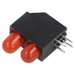 LED 5mm Roșu 30mA Difuz 60° - 2 Diode | Electronic-mag.ro | Componente Electronice