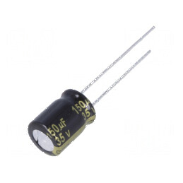 Condensator electrolitic low ESR THT 150uF 35VDC Ø8x11,5mm | Electronic-mag.ro | Componente Electronice