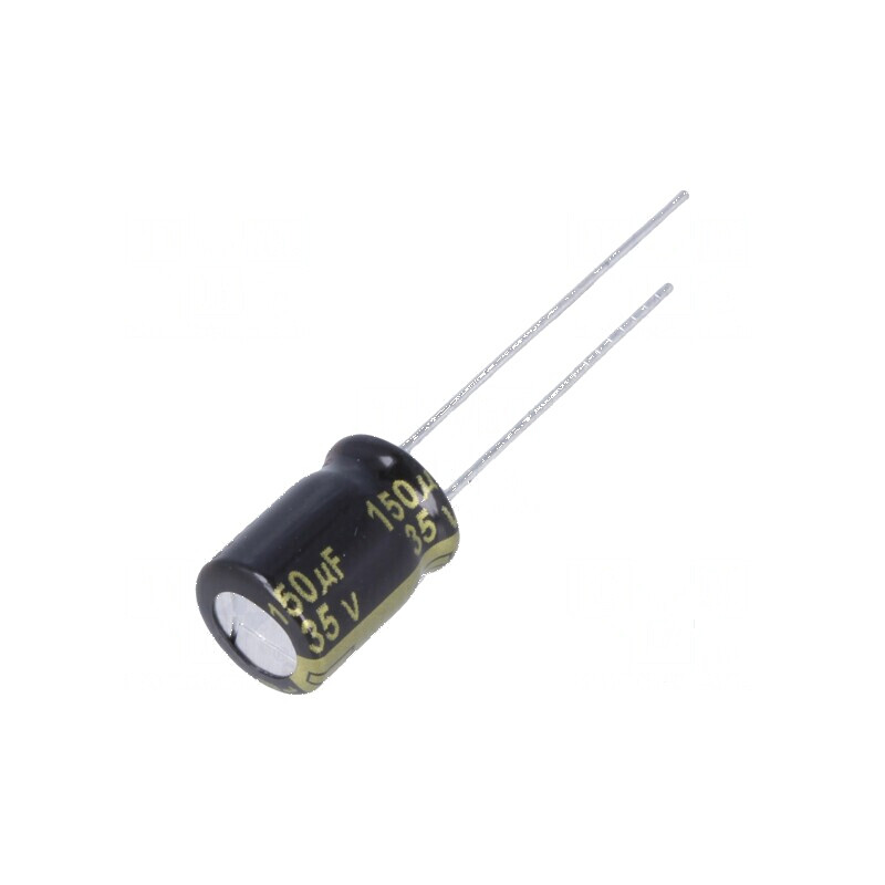 Condensator electrolitic low ESR THT 150uF 35VDC Ø8x11,5mm | Electronic-mag.ro | Componente Electronice