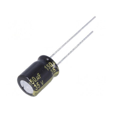 Condensator electrolitic low ESR THT 150uF 35VDC Ø8x11,5mm | Electronic-mag.ro | Componente Electronice