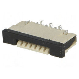 Conector FFC/FPC vertical PIN 6 ZIF SMT 0,5A 30mΩ -25÷85°C | Electronic-mag.ro | Componente Electronice