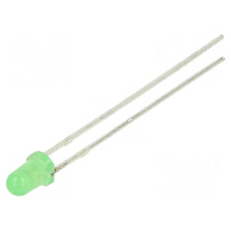 LED 3mm Verde 5VDC 1120-1560mcd 30° Convex | Electronic-mag.ro | Componente Electronice