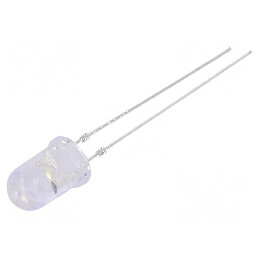 LED 5mm Alb Rece 12000mcd 30° Convex | Electronic-mag.ro | Componente Electronice