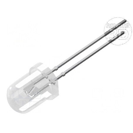 LED 8mm alb rece 3000-4200mcd 30° convex | Electronic-mag.ro | Componente Electronice