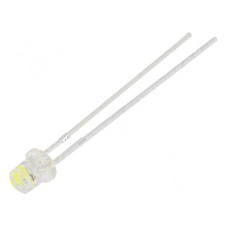 LED 3mm alb rece cu clipire 1120-1560mcd 20mA | Electronic-mag.ro | Componente Electronice
