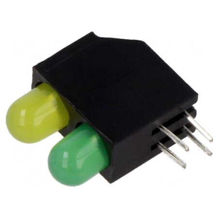 LED 5mm Galben/Galben Verde 30mA 60° | Electronic-mag.ro | Componente Electronice