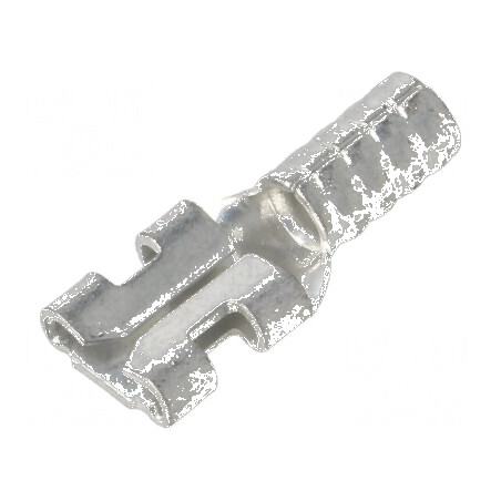 Terminal plat 4,8mm 0,5mm mamă crimpat cu cablu drept cupru | Electronic-mag.ro | Componente Electronice