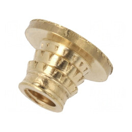 Adaos filetat alamă M3 4,1mm pentru plastic - BN 37896 | Electronic-mag.ro | Componente Electronice