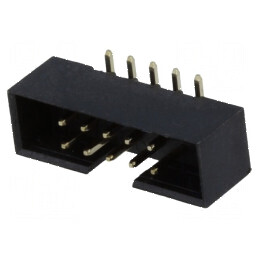 Conector IDC soclu tată 10 pini verticale SMT gold flash 2mm | Electronic-mag.ro | Componente Electronice