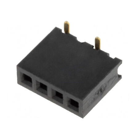 Conector şiruri pini soclu mamă 1x4 PIN 4 1,27mm SMT | Electronic-mag.ro | Componente Electronice
