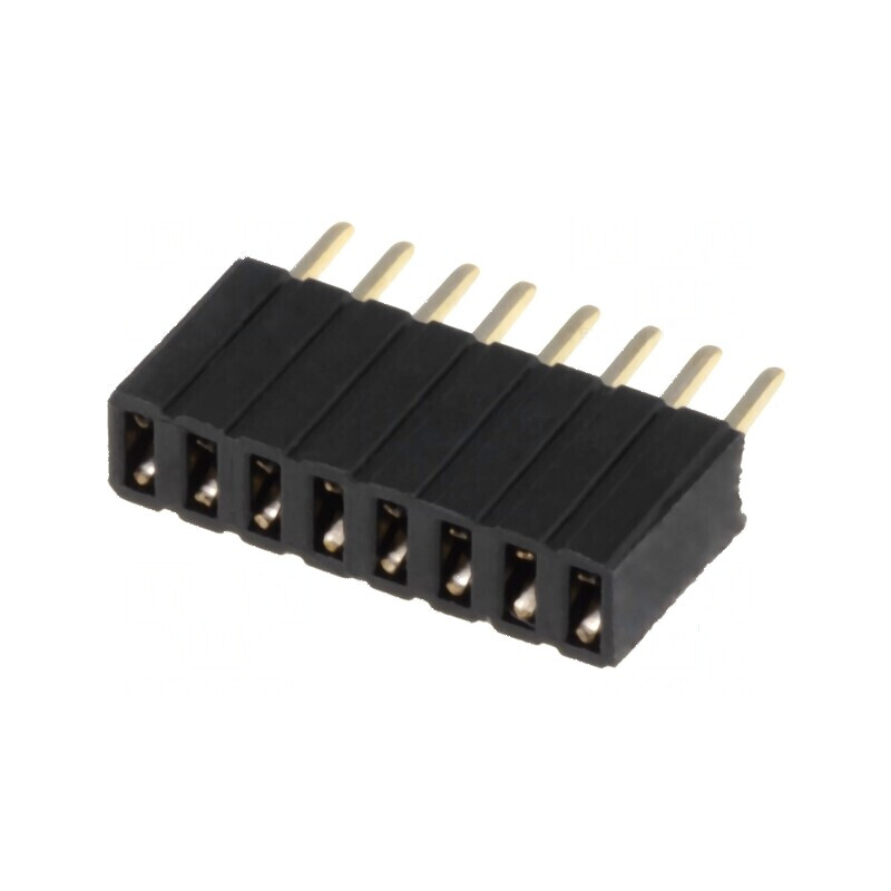Conector şiruri pini soclu mamă 1x8 PIN 8 drept 1,27mm THT | Electronic-mag.ro | Componente Electronice Conector şiruri pini soclu mamă 1x8 PIN 8 drept 1,27mm THT | Electronic-mag.ro | Componente Electronice