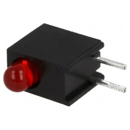 LED roșu 3mm 20mA 60° 1 diodă 2÷2,5V 8÷25mcd | Electronic-mag.ro | Componente Electronice