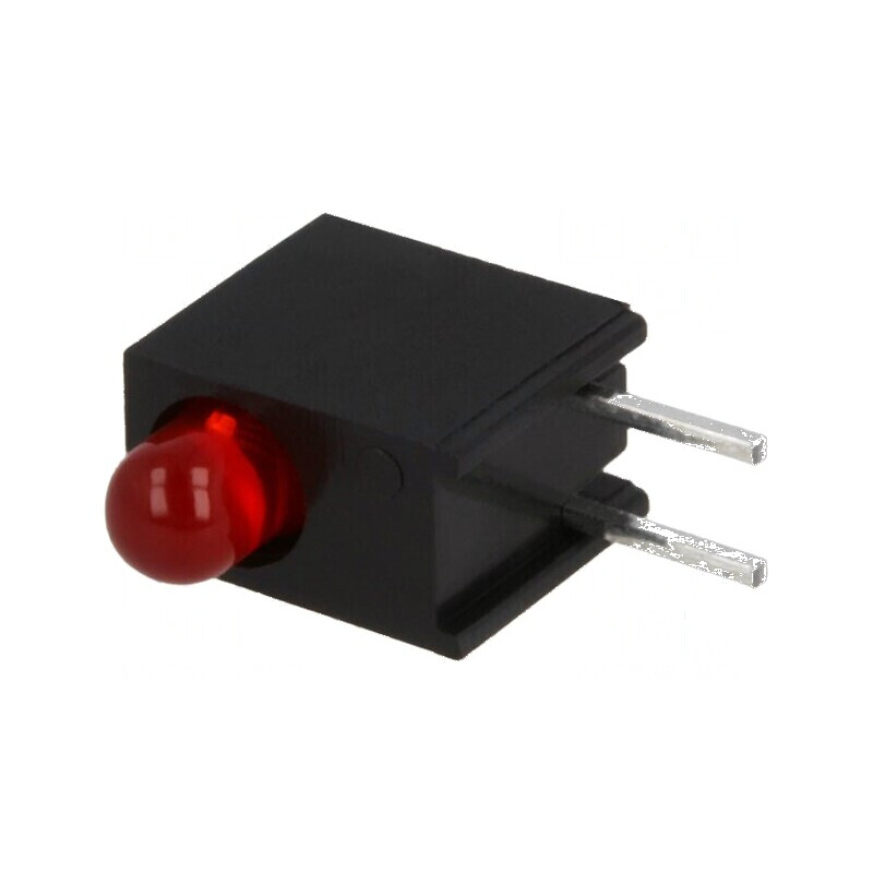 LED roșu 3mm 20mA 60° 1 diodă 2÷2,5V 8÷25mcd | Electronic-mag.ro | Componente Electronice