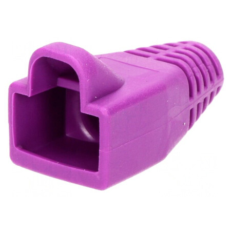 Protecție mufă RJ45 6mm violetă | Electronic-mag.ro | Componente Electronice