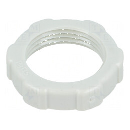 Piuliță PG13,5 polistiren 6mm Cheie 27mm gri deschis | Electronic-mag.ro | Componente Electronice