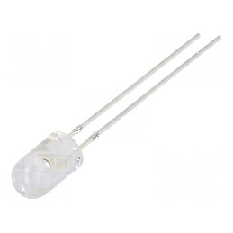 LED 5mm portocalie 8400÷10000mcd 30° convex | Electronic-mag.ro | Componente Electronice
