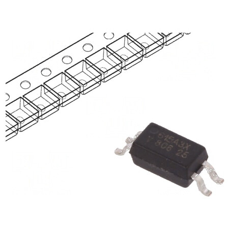 Optocuplor SMD 1 Canal 3,75kV 80V | Electronic-mag.ro | Componente Electronice