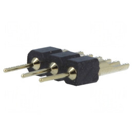 Conector adaptor PIN 3 drept 2,54mm lipire THT şiruri pini | Electronic-mag.ro | Componente Electronice