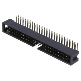 Conector IDC soclu tată 50 PIN 90° THT aurit 2,54mm | Electronic-mag.ro | Componente Electronice