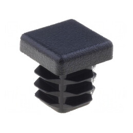 Obturator negru pentru profil Corp H: 15,5mm LDPE L: 15mm | Electronic-mag.ro | Componente Electronice