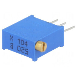 Potenţiometru 100kΩ 500mW THT Multitură ±10% | Electronic-mag.ro | Componente Electronice