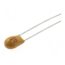 Condensator tantal 10uF 25VDC THT ±20% -55÷85°C 2,54mm | Electronic-mag.ro | Componente Electronice