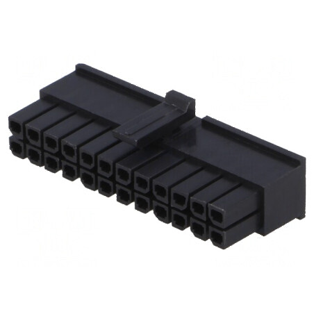 Conector cablu-placă mufă mamă Minitek Pwr 3.0 3mm PIN 24 | Electronic-mag.ro | Componente Electronice
