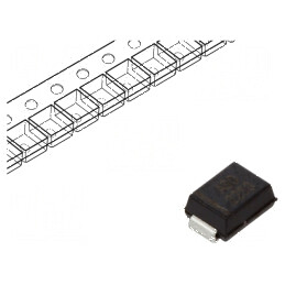 Diodă TVS 1kW 33,3-36,8V 20,7A Unidirecțională SMB | Electronic-mag.ro | Componente Electronice