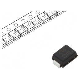 Diodă TVS 1kW 44,4-49,1V 15,5A bidirecțională SMB - rolă/bandă | Electronic-mag.ro | Componente Electronice