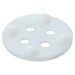 Bucșă de distanțare LED albă Ø6,2mm Lungime 1,4mm | Electronic-mag.ro | Componente Electronice