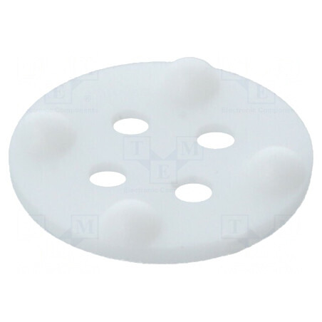 Bucșă de distanțare LED albă Ø6,2mm Lungime 1,4mm | Electronic-mag.ro | Componente Electronice