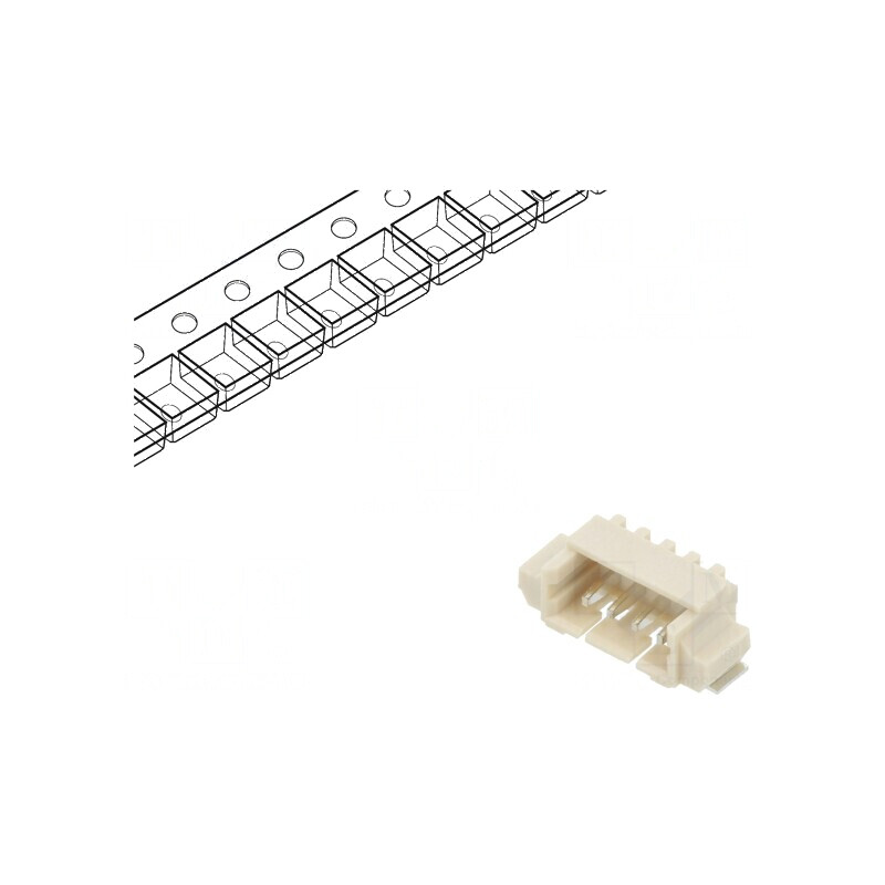 Conector cablu-placă soclu tată 1,25mm PIN 4 SMT 125V 1A | Electronic-mag.ro | Componente Electronice Conector cablu-placă soclu tată 1,25mm PIN 4 SMT 125V 1A | Electronic-mag.ro | Componente Electronice