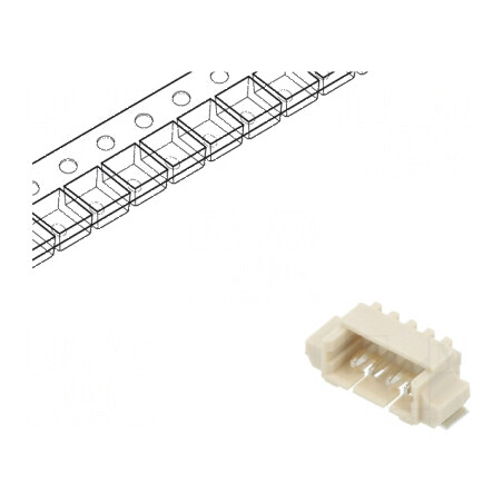 Conector cablu-placă soclu tată 1,25mm PIN 4 SMT 125V 1A | Electronic-mag.ro | Componente Electronice