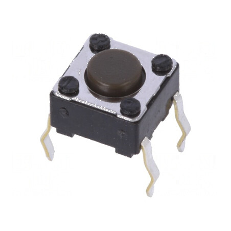 Microîntrerupător TACT SPST 0,05A/12VDC THT 1,6N 4,3mm | Electronic-mag.ro | Componente Electronice